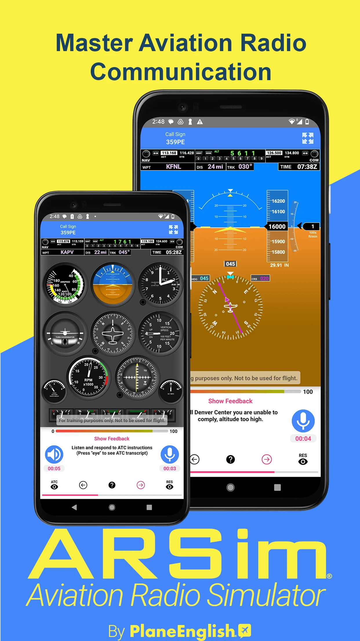 ARSim Aviation Radio Simulator screenshot
